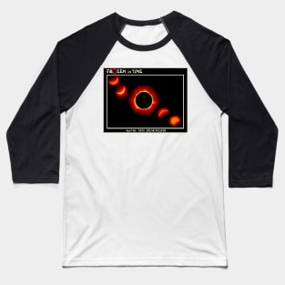 Solar Eclipse Frozen in Time 5 Stages April 08 - 2024 Print Baseball T-Shirt